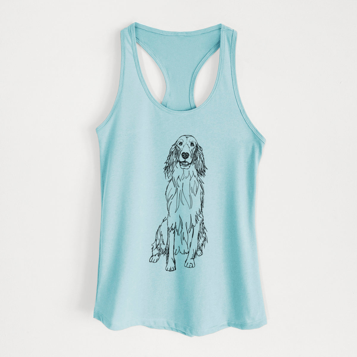 Doodled Jagger the Irish Setter - Women&#39;s Racerback Tanktop