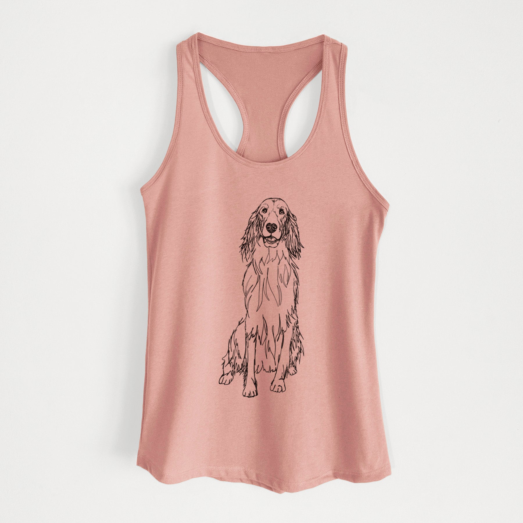 Doodled Jagger the Irish Setter - Women's Racerback Tanktop