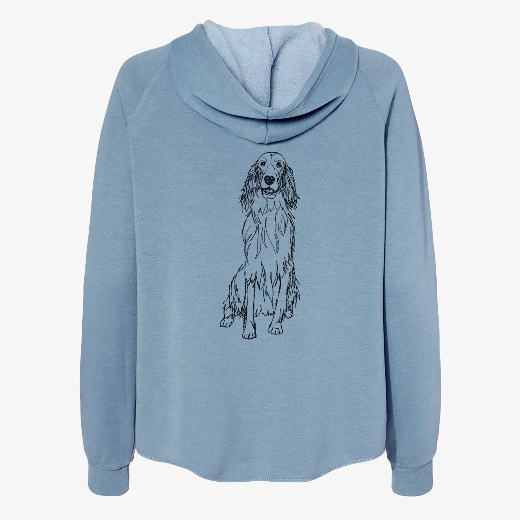 Doodled Jagger the Irish Setter - Women's Cali Wave Zip-Up Sweatshirt