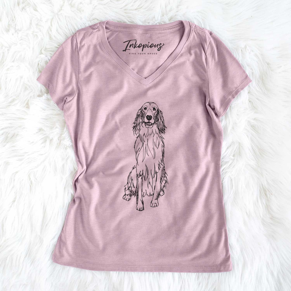 Doodled Jagger the Irish Setter - Women&#39;s V-neck Shirt