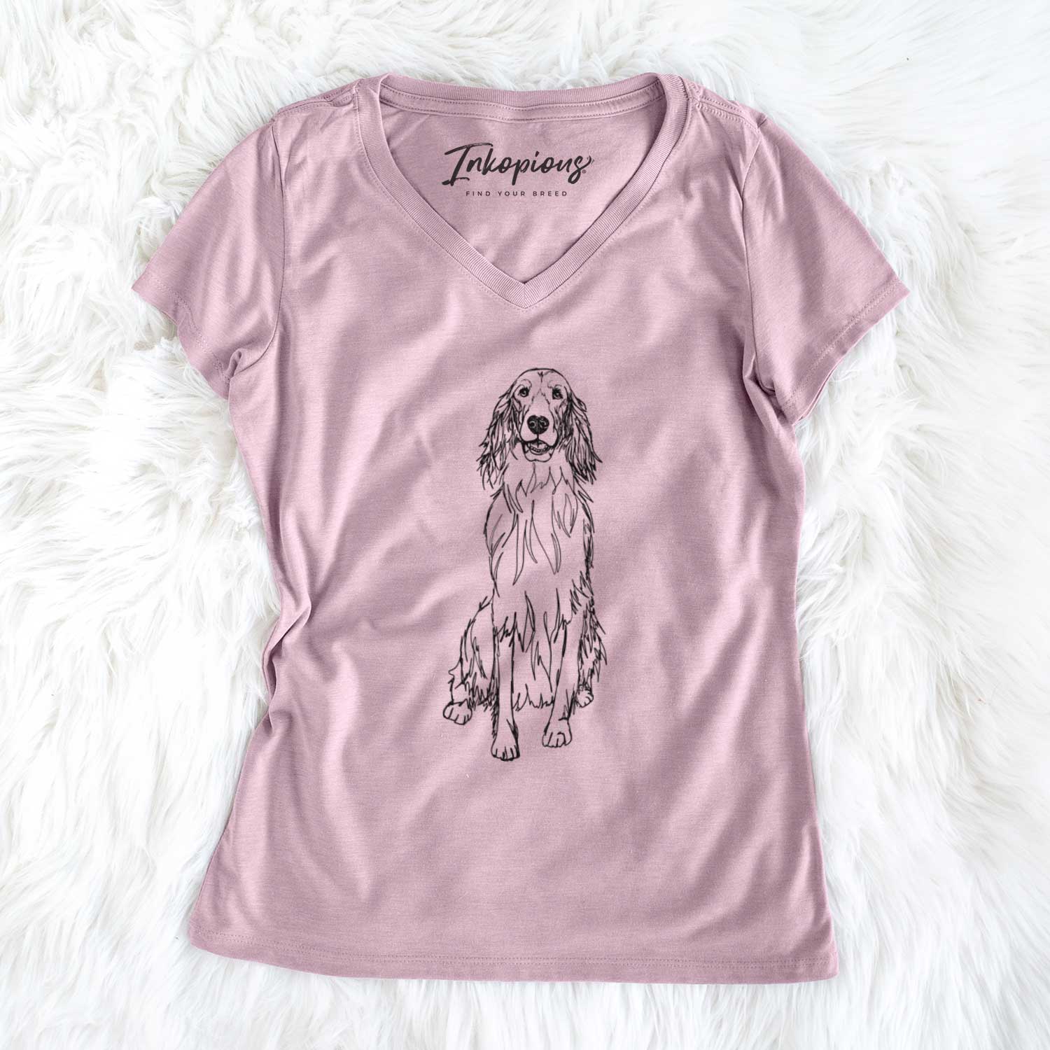 Doodled Jagger the Irish Setter - Women's V-neck Shirt