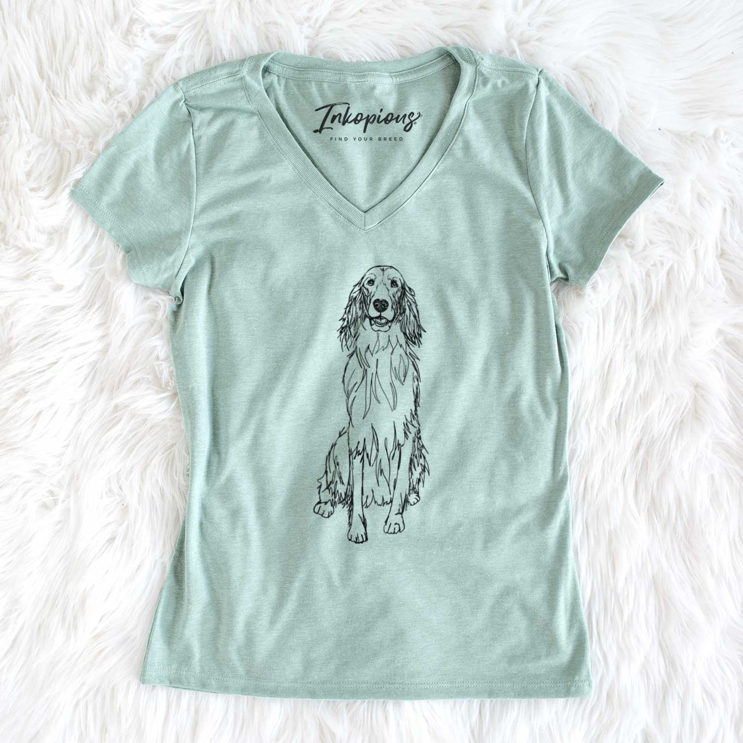 Doodled Jagger the Irish Setter - Women's V-neck Shirt