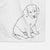 Doodled Jakearoni the Golden Retriever Puppy Decorative Hand Towel