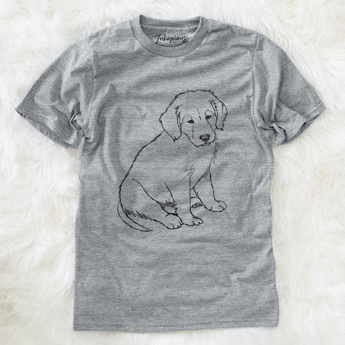 Doodled Jake-aroni the Golden Retriever Puppy - Unisex Crewneck