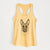 Doodled Jax the Belgian Malinois - Women's Racerback Tanktop