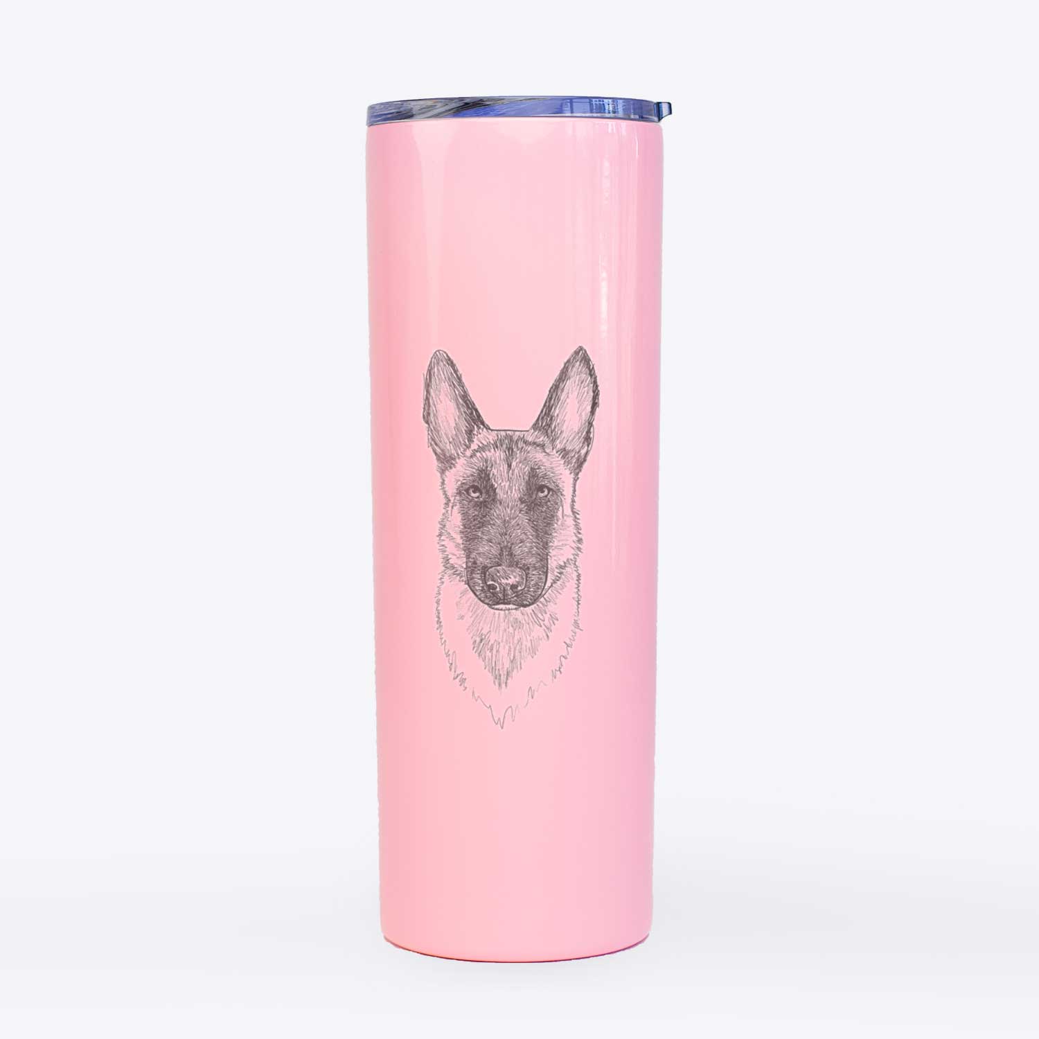 Doodled Jax the Belgian Malinois - 20oz Skinny Tumbler