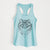 Doodled Jazmine the Long Hair Tabby - Women's Racerback Tanktop