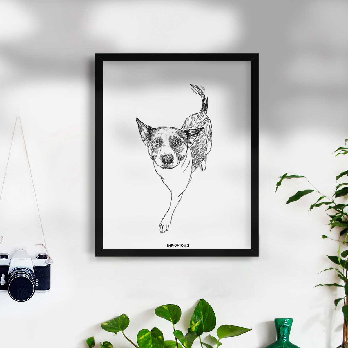 Doodled Jelly Bean the Mixed Breed Art Print