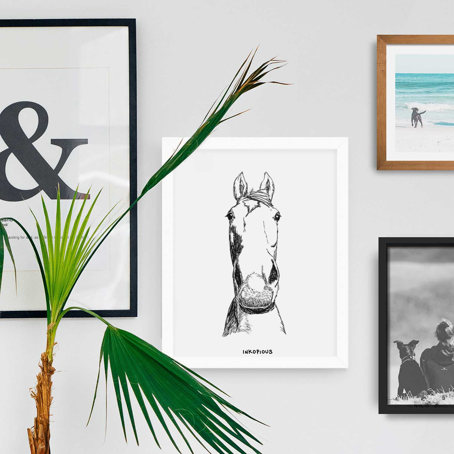 Doodled Jeremiah the OTTB Art Print