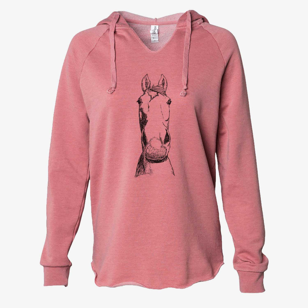 Doodled Jeremiah the OTTB - Cali Wave Hooded Sweatshirt