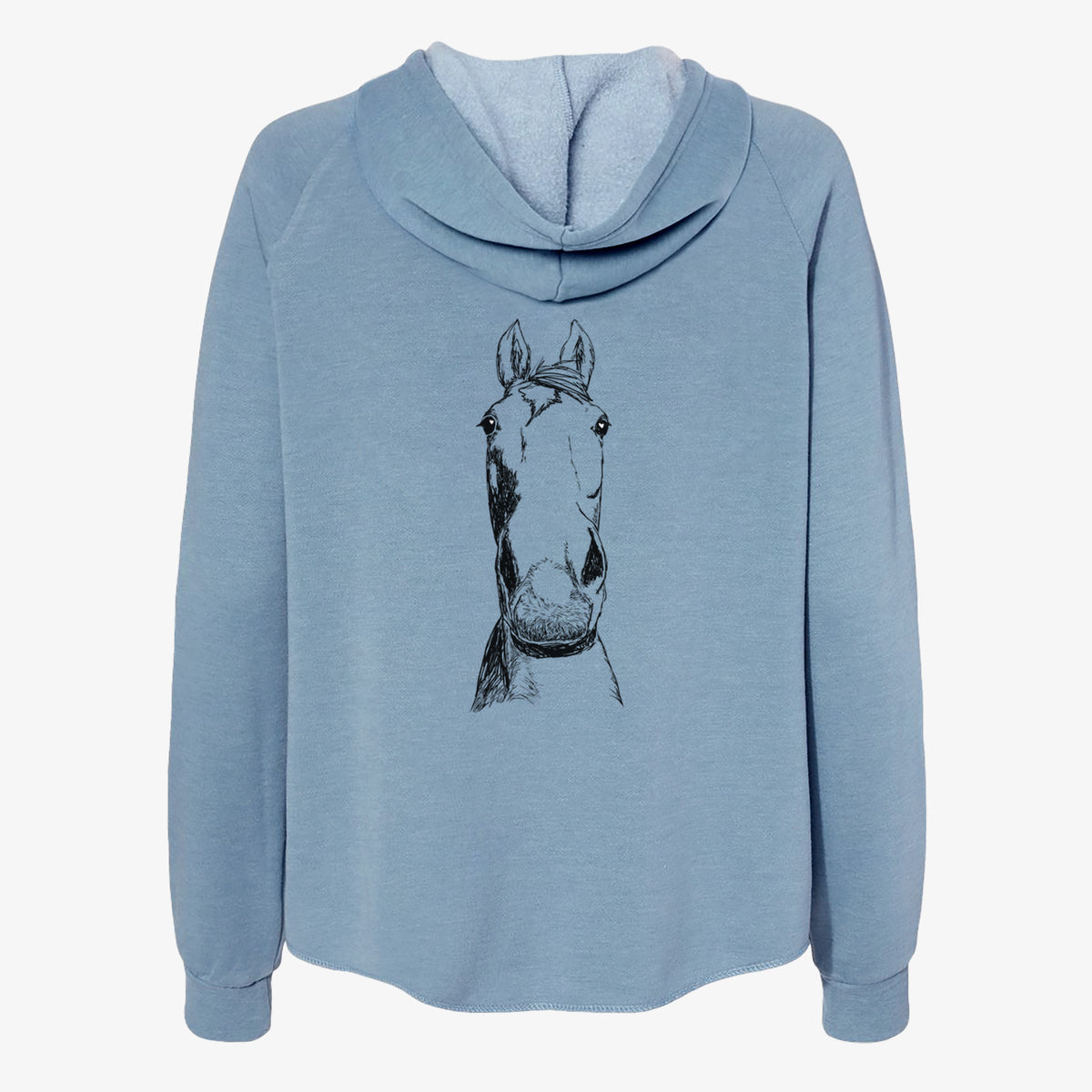 Doodled Jeremiah the OTTB - Women's Cali Wave Zip-Up Sweatshirt
