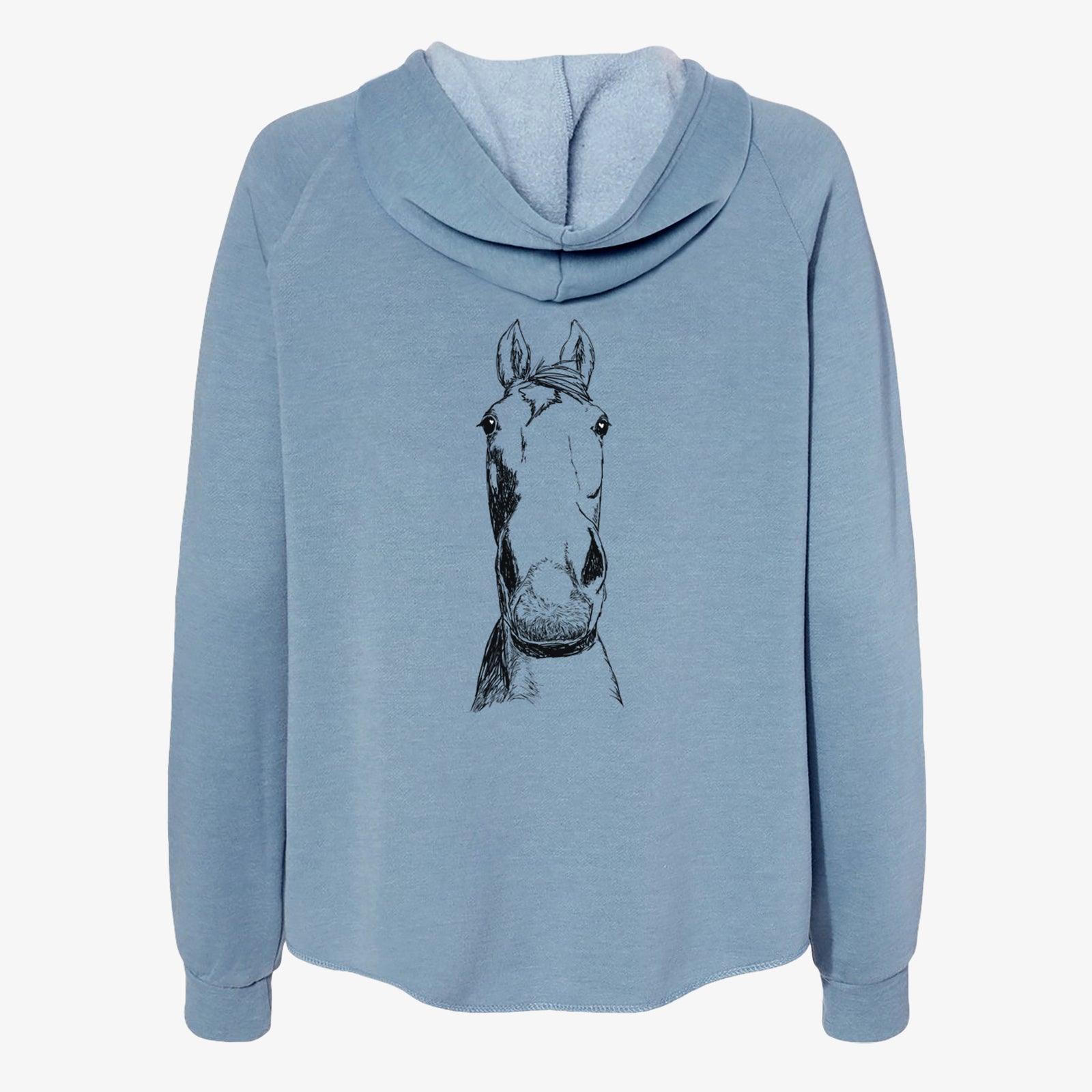 Doodled Jeremiah the OTTB - Women's Cali Wave Zip-Up Sweatshirt