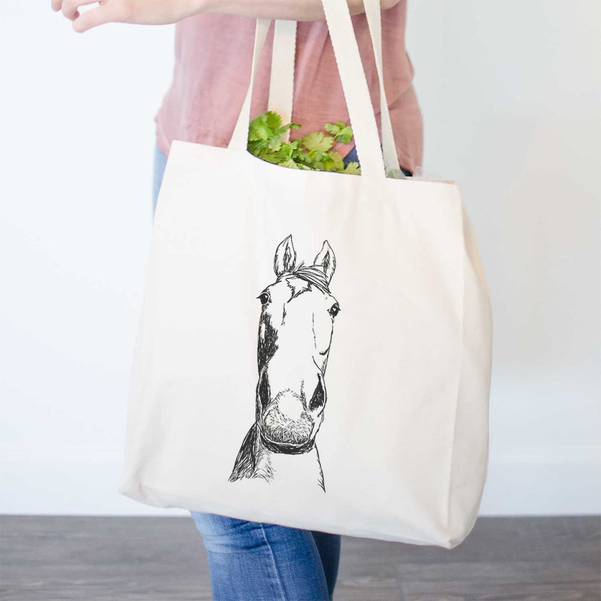 Doodled Jeremiah the OTTB - Tote Bag