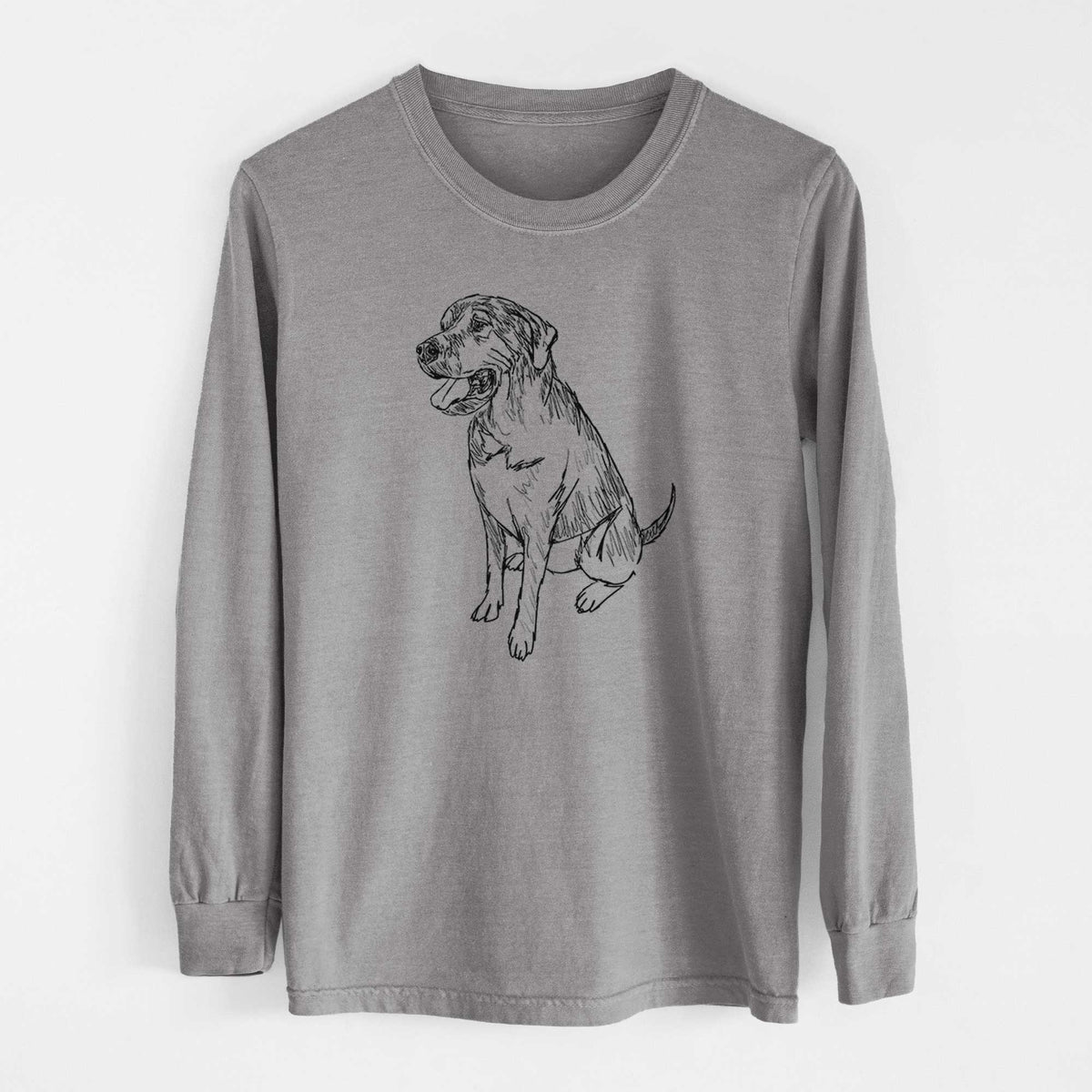 Doodled Jessie the Mixed Breed - Heavyweight 100% Cotton Long Sleeve