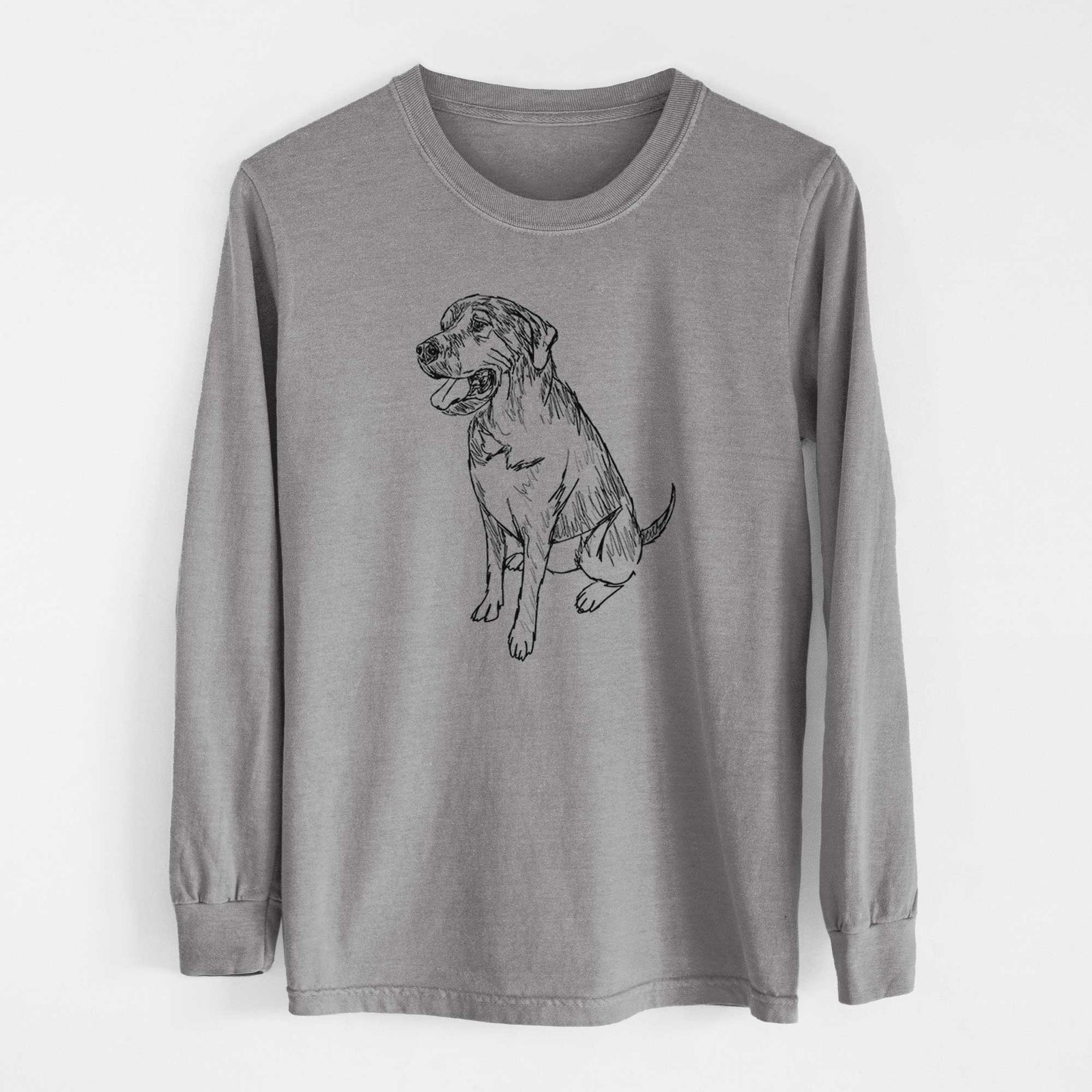 Doodled Jessie the Mixed Breed - Heavyweight 100% Cotton Long Sleeve