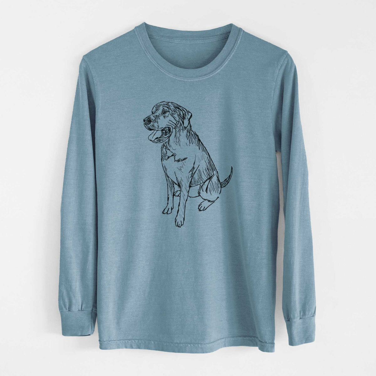 Doodled Jessie the Mixed Breed - Heavyweight 100% Cotton Long Sleeve