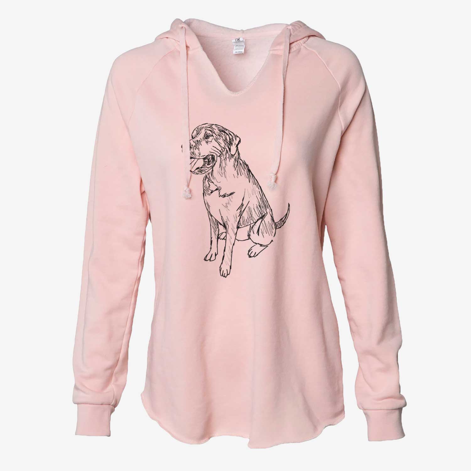 Doodled Jessie the Mixed Breed - Cali Wave Hooded Sweatshirt