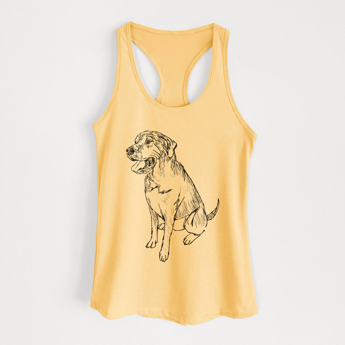 Doodled Jessie the Mixed Breed - Women's Racerback Tanktop