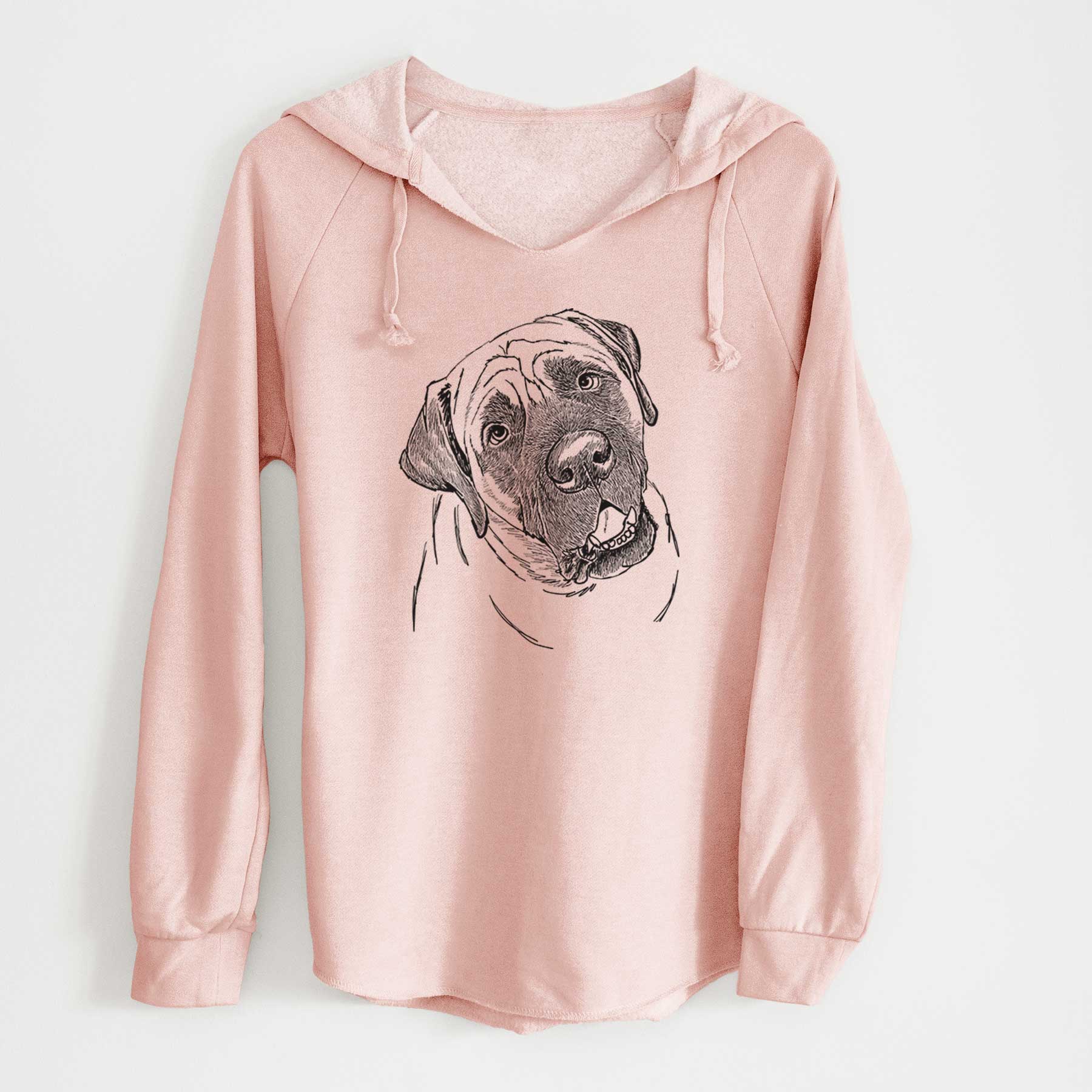 Doodled Jubilee the Mastiff - Cali Wave Hooded Sweatshirt