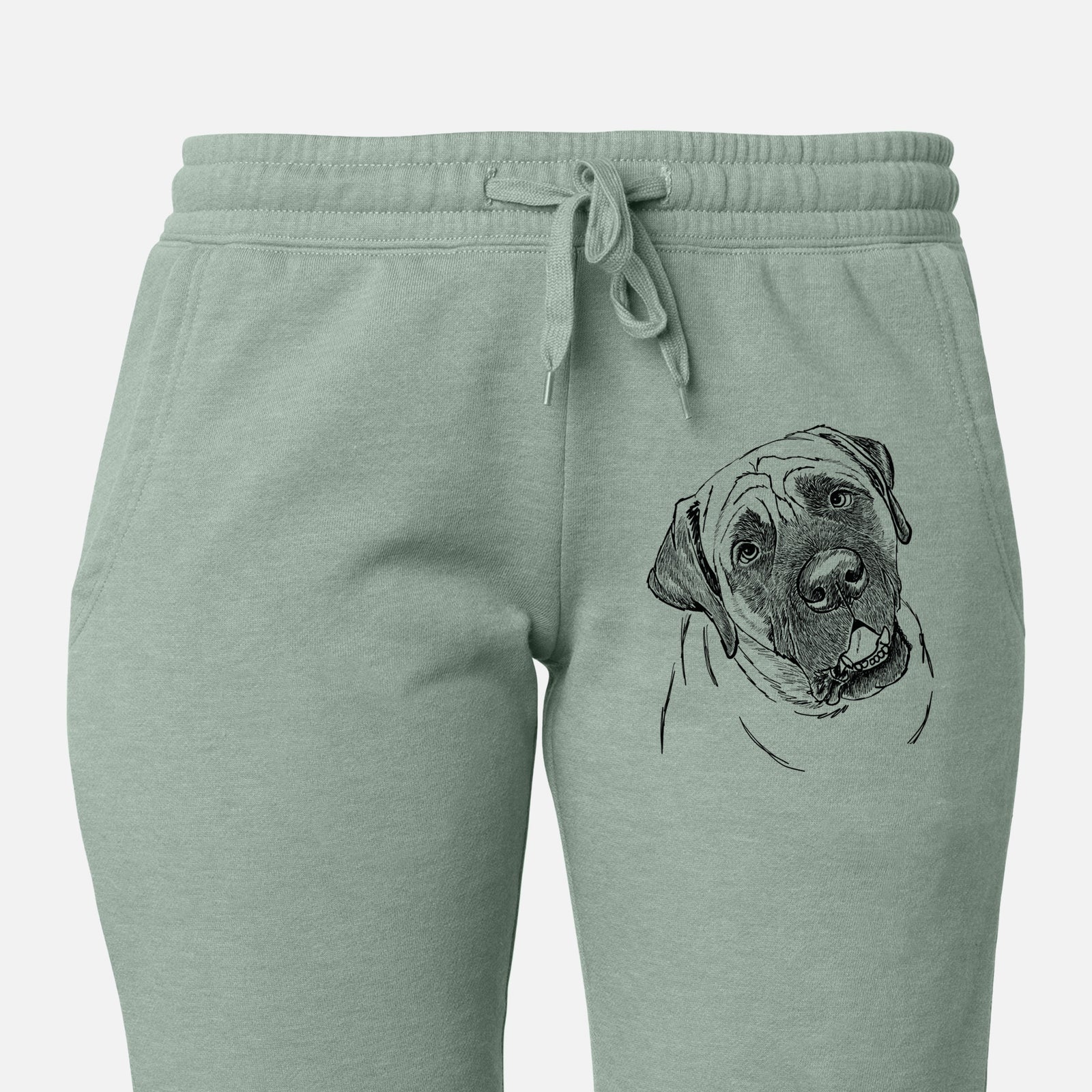 Doodled Jubilee the Mastiff - Women's Cali Wave Joggers