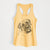 Doodled Jubilee the Mastiff - Women's Racerback Tanktop