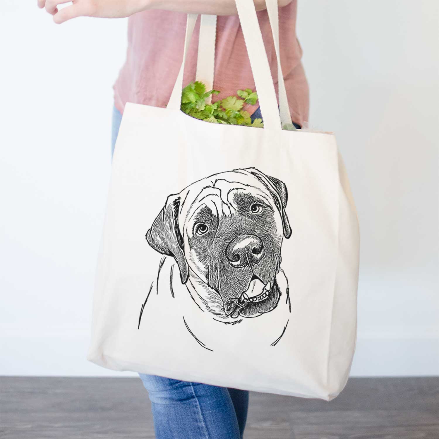 Doodled Jubilee the Mastiff - Tote Bag