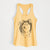 Doodled Kai the Siberian Husky - Women's Racerback Tanktop