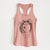 Doodled Kai the Siberian Husky - Women's Racerback Tanktop