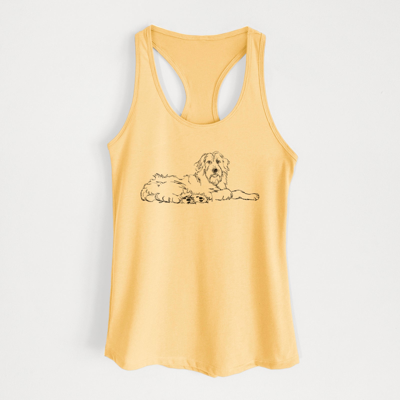 Doodled Kate the Goldendoodle - Women's Racerback Tanktop