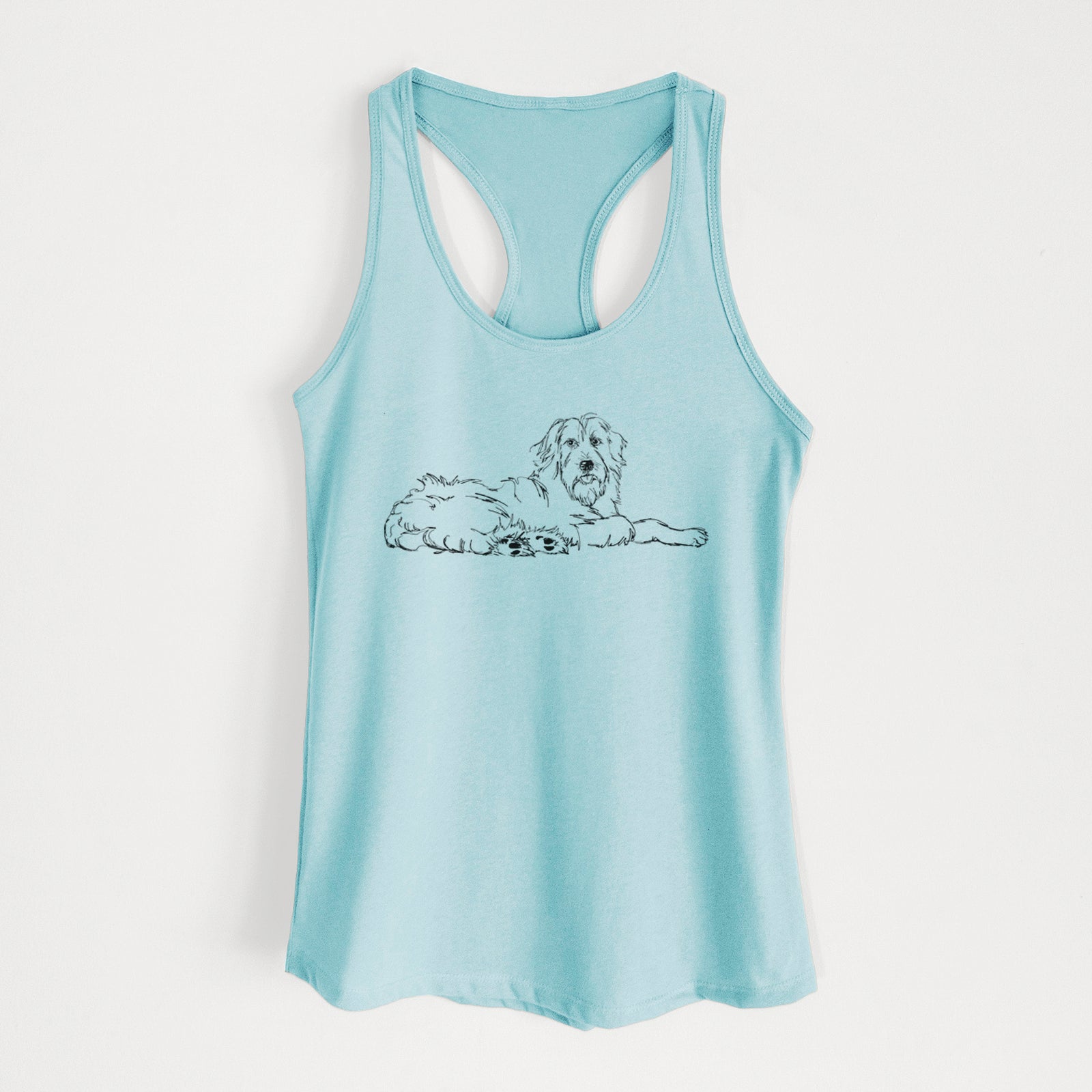 Doodled Kate the Goldendoodle - Women's Racerback Tanktop