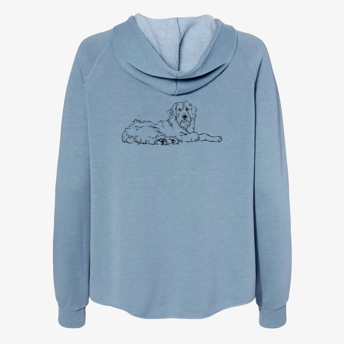 Doodled Kate the Goldendoodle - Women's Cali Wave Zip-Up Sweatshirt