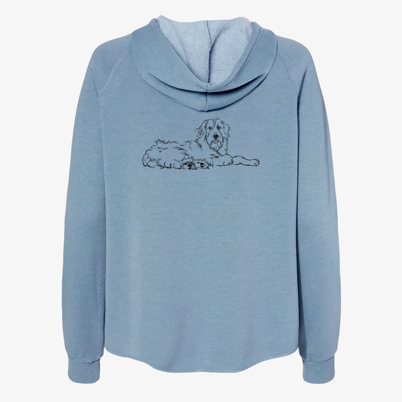 Doodled Kate the Goldendoodle - Women's Cali Wave Zip-Up Sweatshirt