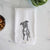 Doodled Kaya the Pitbull Mix Decorative Hand Towel