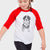 Doodled Kimber the Bernese Mountain Dog - Youth 3/4 Long Sleeve