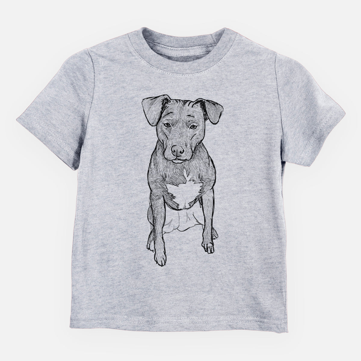 Doodled Kinley the Pitbull Mix - Kids/Youth/Toddler Shirt