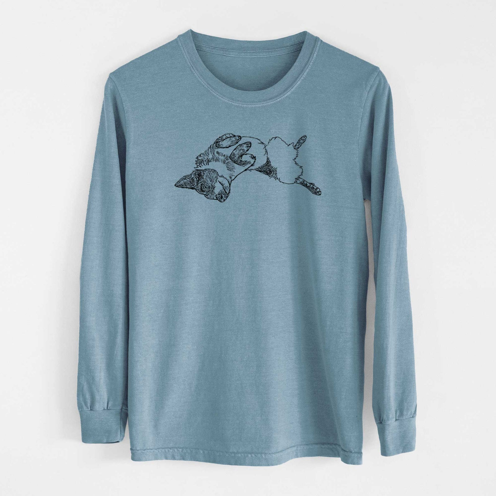 Doodled Kira the Australian Cattle Dog - Heavyweight 100% Cotton Long Sleeve