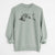 Doodled Kira the Australian Cattle Dog - Unisex Pigment Dyed Crew Sweatshirt