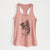 Doodled Koa the Border Collie - Women's Racerback Tanktop