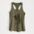 Doodled Koa the Border Collie - Women's Racerback Tanktop