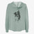 Doodled Koa the Border Collie - Women's Cali Wave Zip-Up Sweatshirt