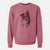 Doodled Koa the Border Collie - Unisex Pigment Dyed Crew Sweatshirt