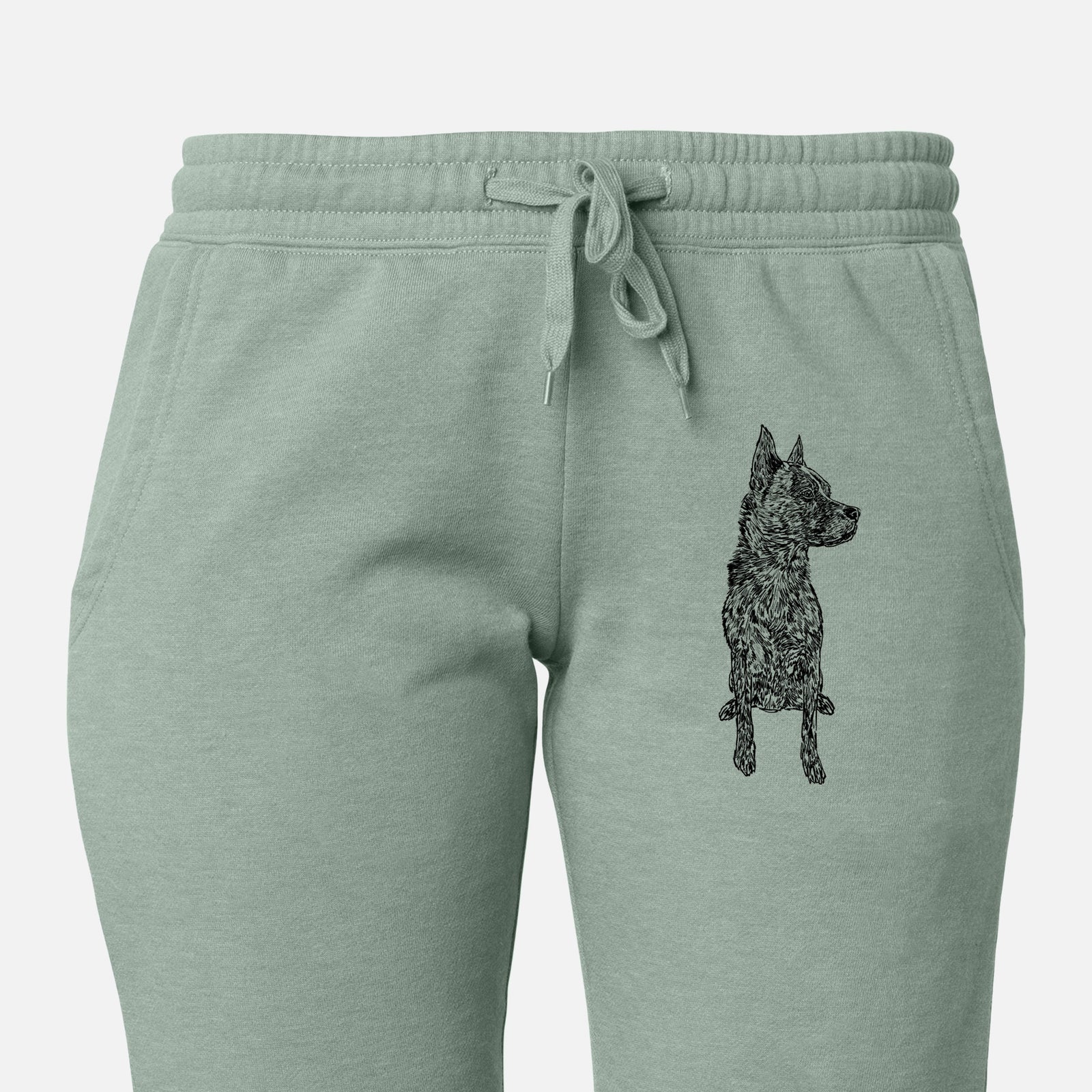 Doodled Koda the Chow Pit Mix - Women's Cali Wave Joggers