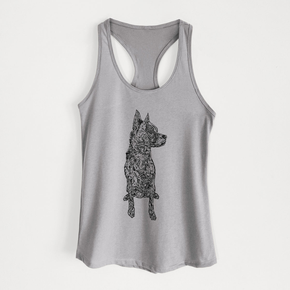 Doodled Koda the Chow Pit Mix - Women's Racerback Tanktop