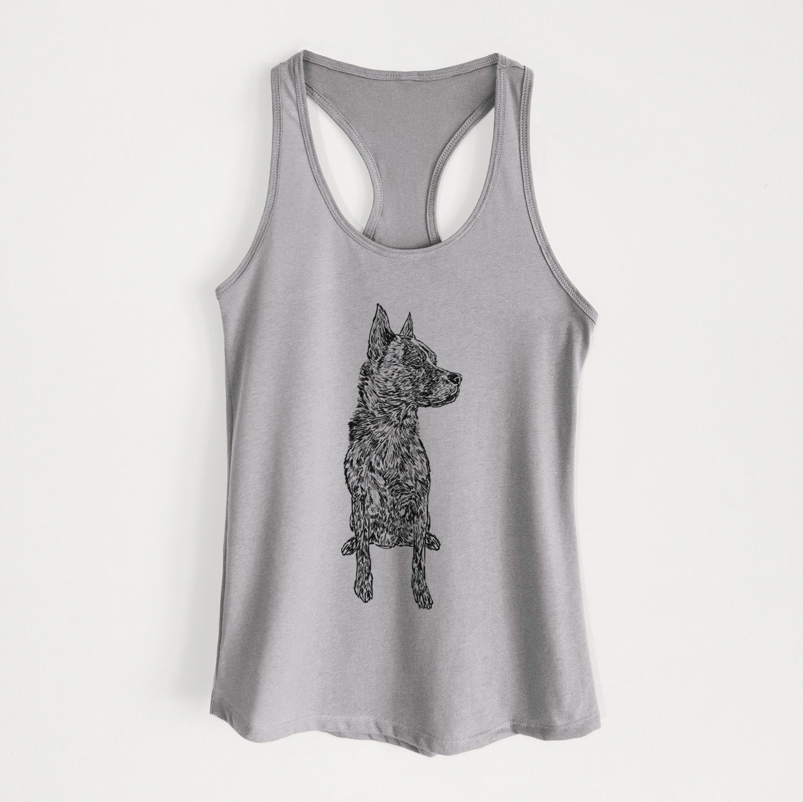 Doodled Koda the Chow Pit Mix - Women's Racerback Tanktop