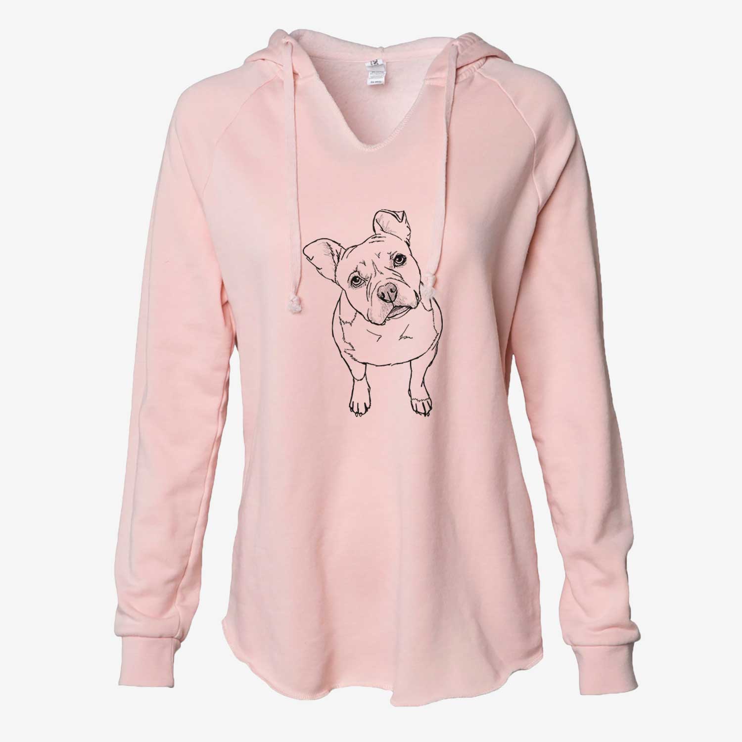 Doodled Koda Bear the Pitbull Mix - Cali Wave Hooded Sweatshirt