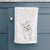 Doodled Koda Bear the Pitbull Mix Decorative Hand Towel