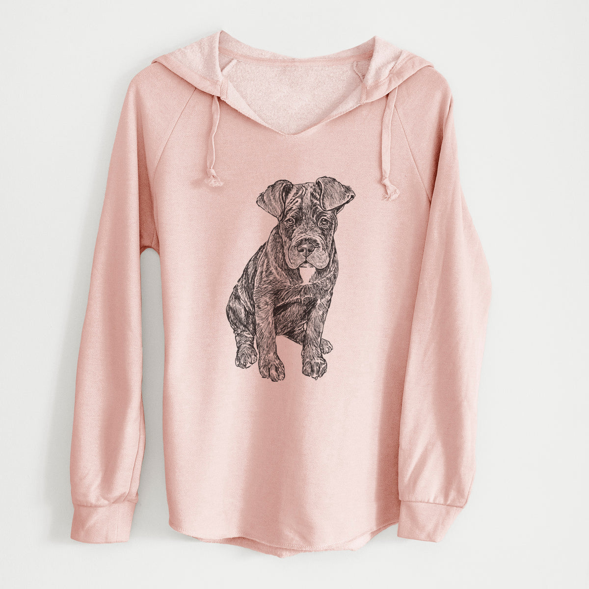 Doodled Kona the Cane Corso - Cali Wave Hooded Sweatshirt