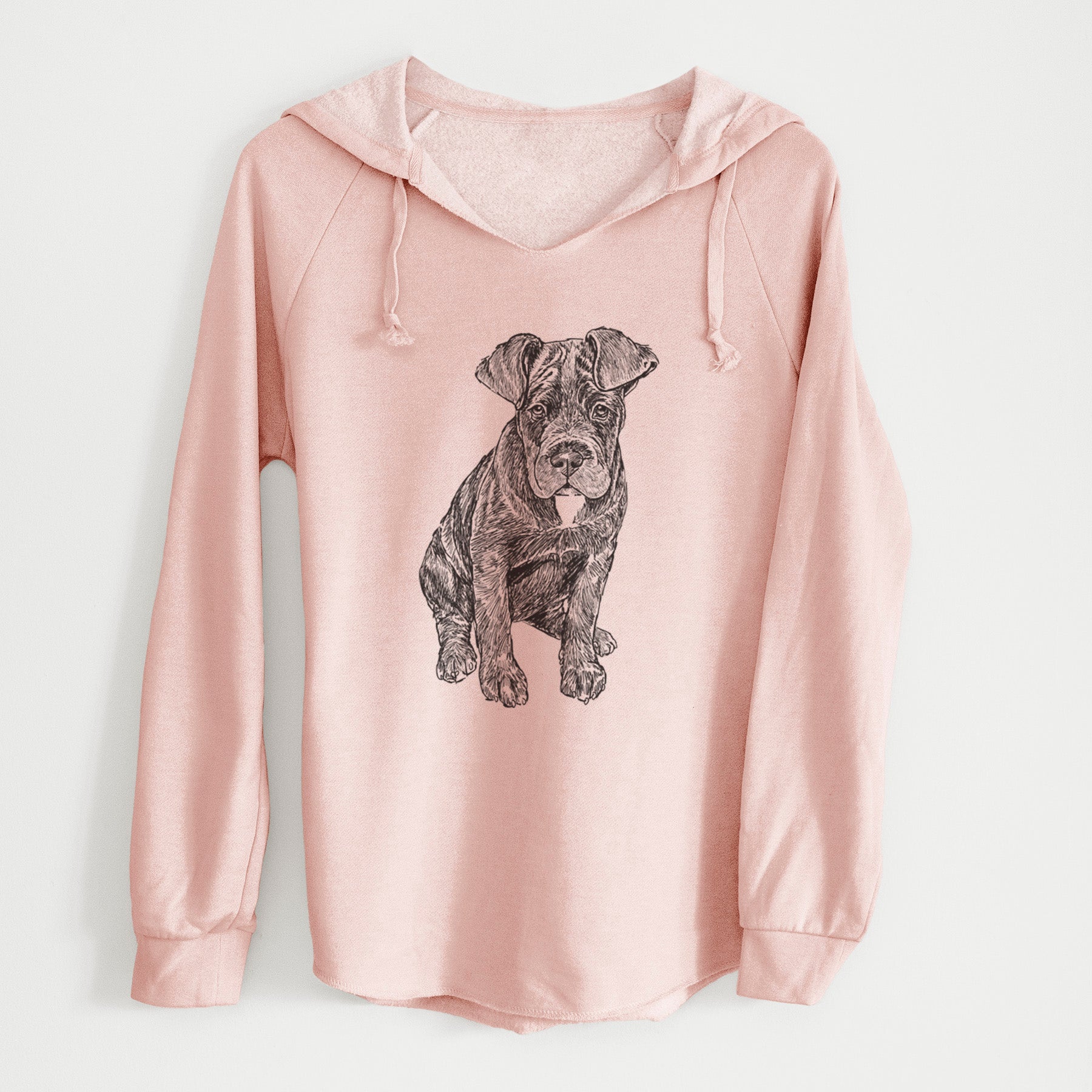 Doodled Kona the Cane Corso - Cali Wave Hooded Sweatshirt