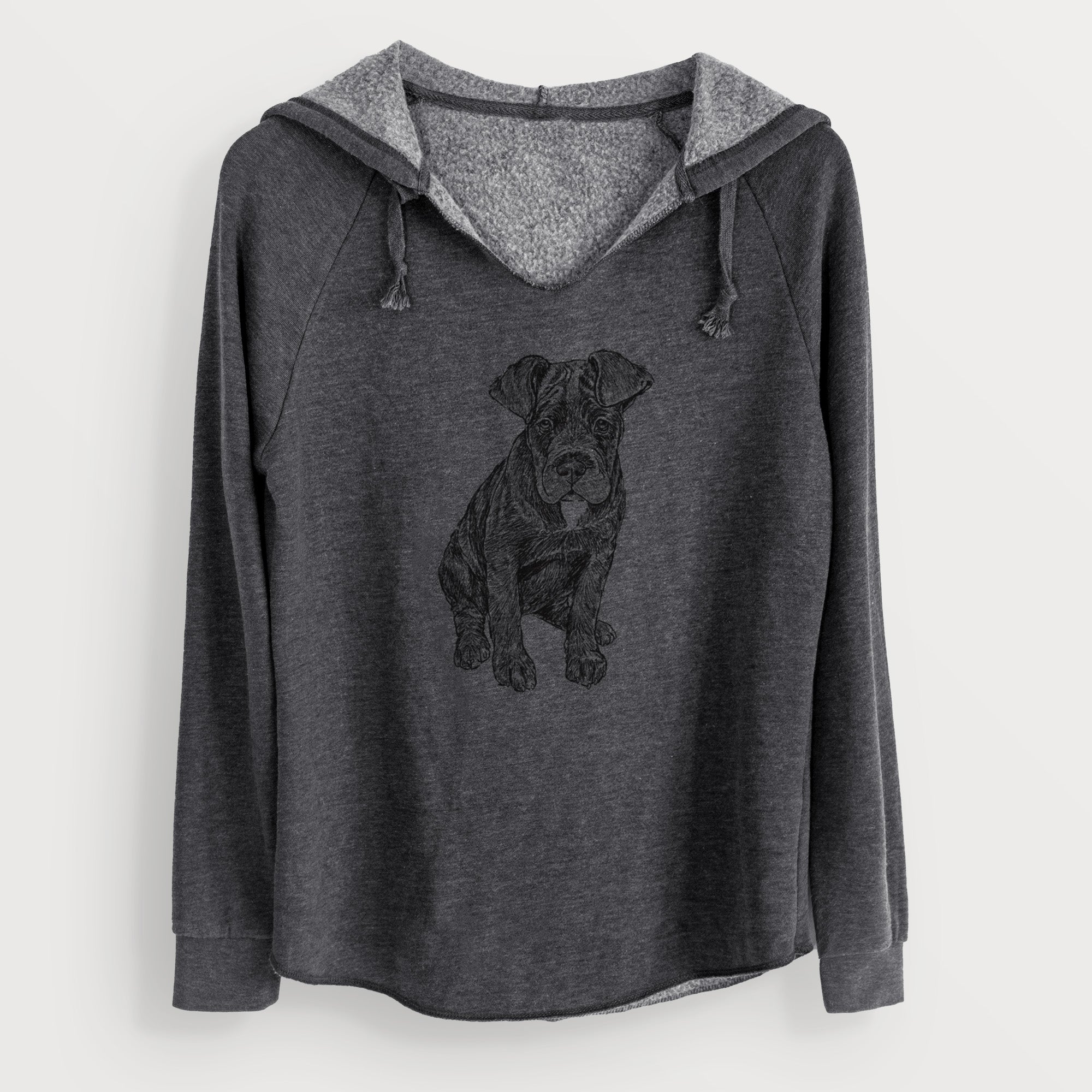 Doodled Kona the Cane Corso - Cali Wave Hooded Sweatshirt