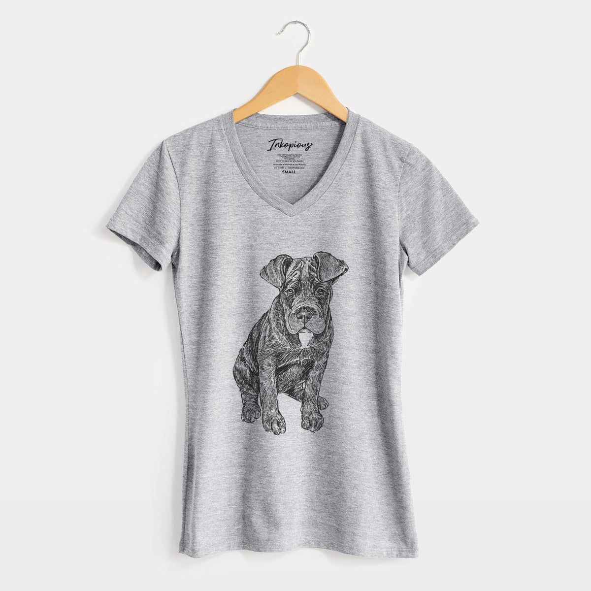 Doodled Kona the Cane Corso - Women's Perfect V-neck Shirt